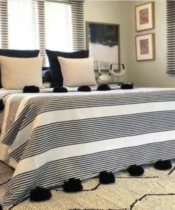 Idder White Cotton Blanket