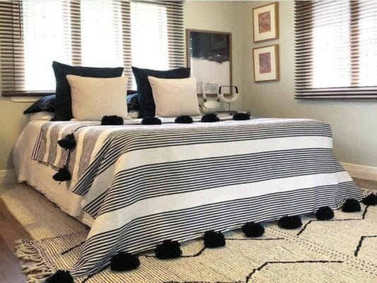 Idder White Cotton Blanket