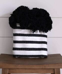 Souk Black and White Blanket
