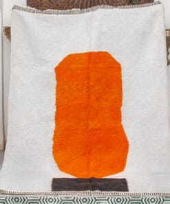 Fouzia white abstract rug