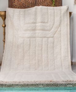 Khadija White Wool Rug