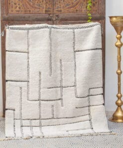 Mghar White and Gray Rug