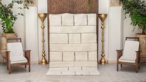 Rachida White Area Rug