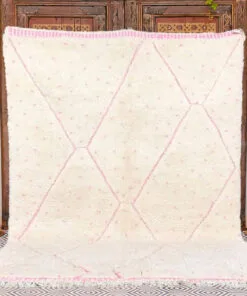 Faracha White and Pink Rug