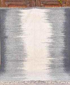 River Gray White Area Rug
