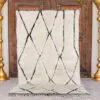 Inasa Black and White Area Rug