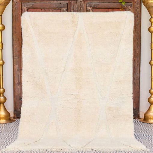 Berber White Moroccan Rug