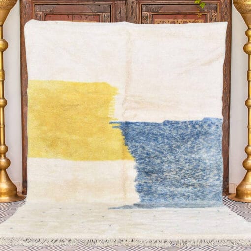 Berber Blue and Yellow Rug