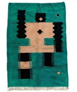 Ili Green Abstract Rug