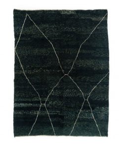 Fania Black Moroccan Rug