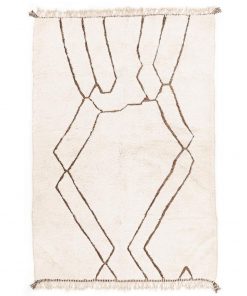 Hayta White Wool Rug