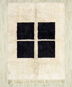 Tazewwut Beige Black Rug